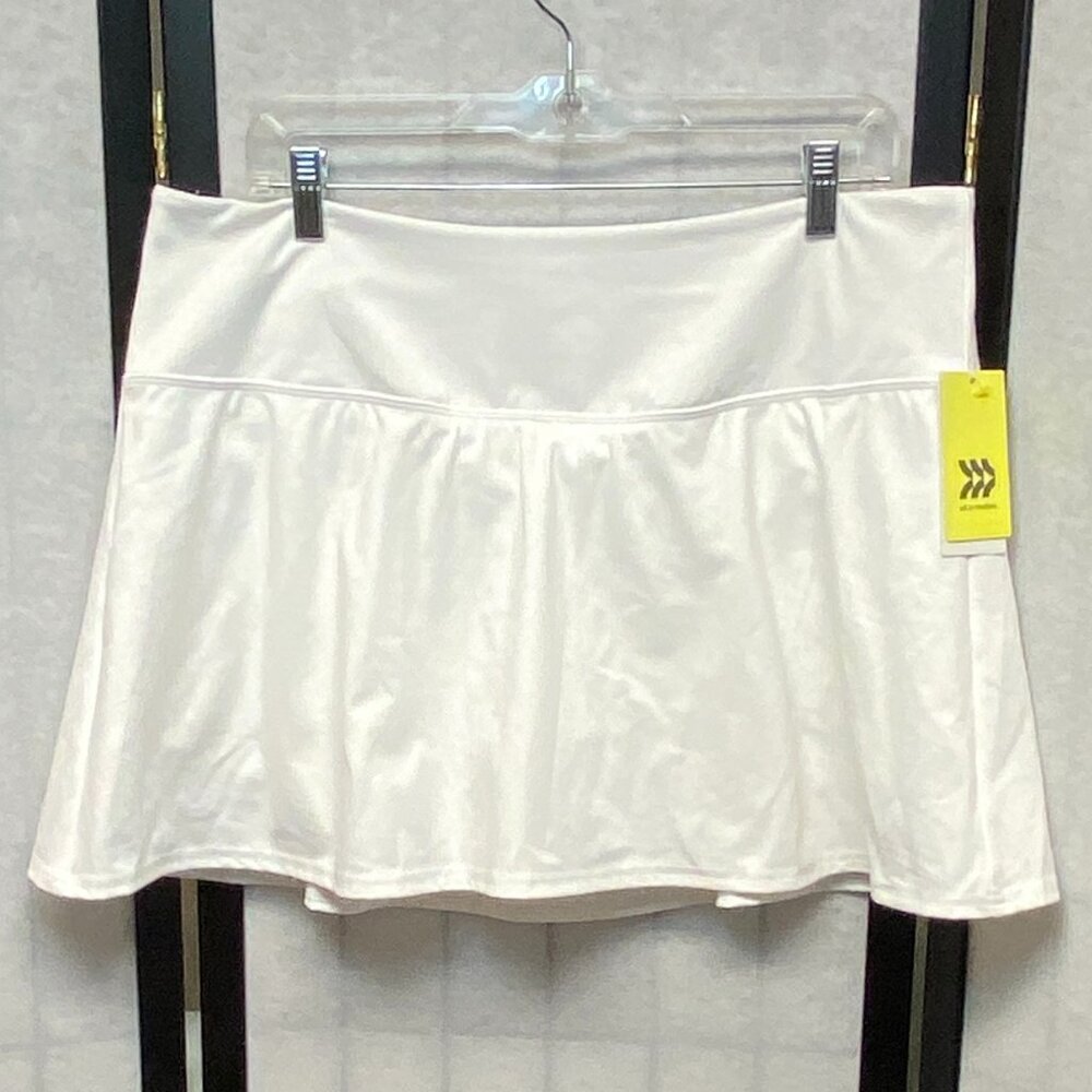 All in Motion High Rise Athletic Skort White XXL NWT Active Tennis Golf Workout
